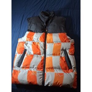 ASOS Mens‎ Size M Black Zip Up Pockets Sleeveless Puffer Vest Jacket